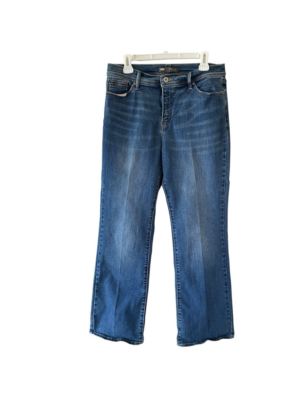 LEVI'S Perfectly Slimming 512 Bootcut Size 32x32 Blue Stretch Jeans Women Studs